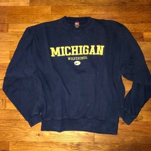90s Michigan Wolverines Nike Sweatshirt Medium 🔥